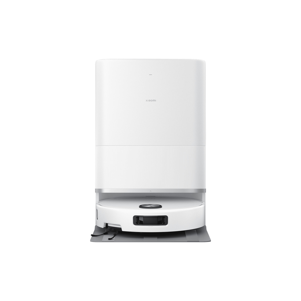 Xiaomi Robot Vacuum 5 OV31GL docked in the All-in-One Dock, front view in White