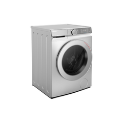 Toshiba TWD-BM130GF4B(WS) washer dryer – three-quarter angle view showing control panel and side panelling