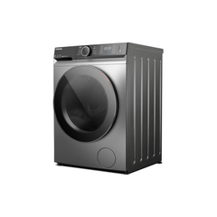 Toshiba TWD-BM110GF4B(MG) washer dryer – opposite angled view showing control panel and side panelling