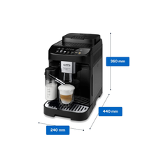 De'Longhi Magnifica Evo ECAM292.81.B dimension diagram – 360mm height, 240mm width, 440mm depth