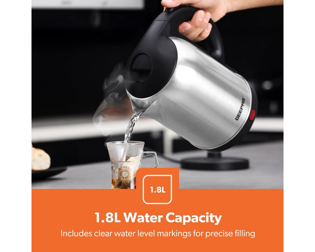 Geepas GK5466B Stainless Steel Electric Kettle