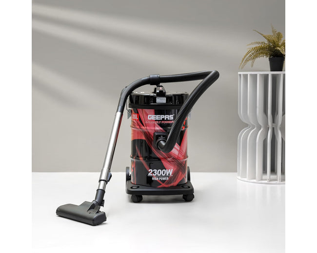Geepas GVC2598N 25L drum vacuum cleaner - product in use