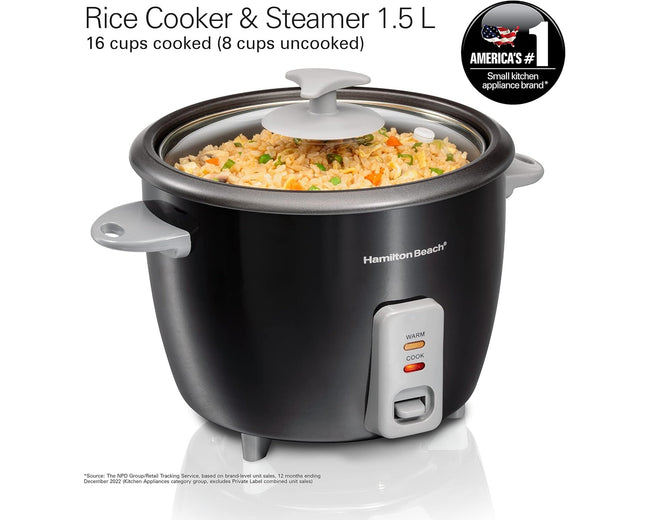 Hamilton Beach 37517-ME Rice Cooker & Steamer 1.5L