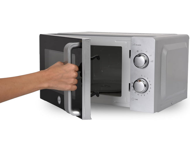 Hoover HMW-M20-S microwave with door open