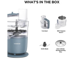 Kenwood FDP22.130GY 2-in-1 Food Processor & Chopper 650W