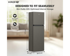 Krome KR-RFF370TI Refrigerator – dimensions