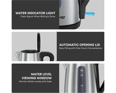 Krome KR-KTSS210PD Stainless Steel Electric Kettle 1.7L