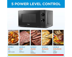 Midea MM7P012MZ-BK 5 power levels