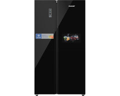 Nikai NRF800SBBG 800L Side by Side Refrigerator Black – front view