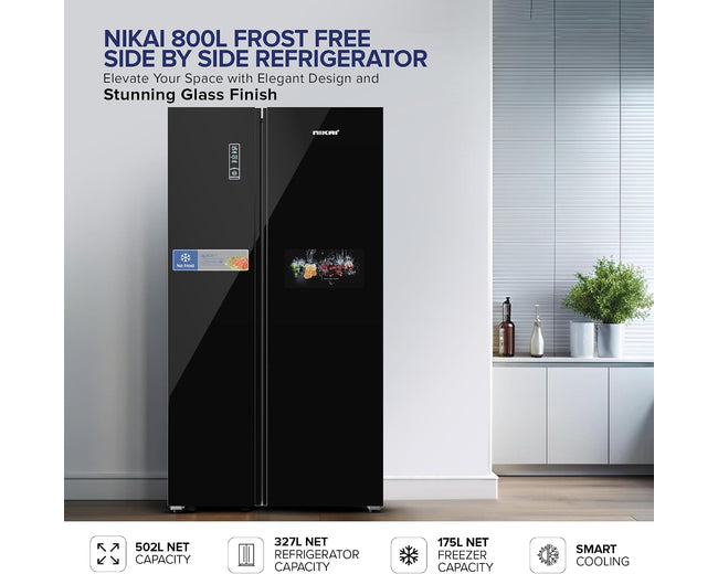 Nikai NRF800SBBG Refrigerator – lifestyle view