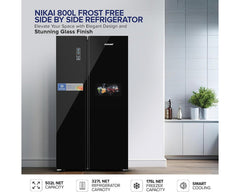 Nikai NRF800SBBG Refrigerator – lifestyle view