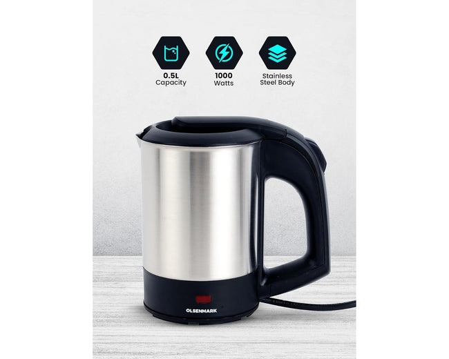 Olsenmark OMK2048NM Stainless Steel Electric Kettle 0.5L