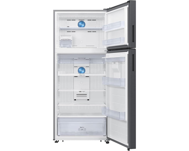 Samsung RT75DG7A14S9A Refrigerator – doors open, empty