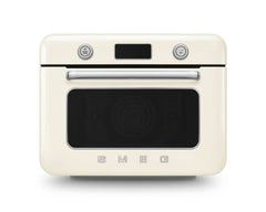 Smeg COF01CRUK cream 50's Style countertop combi steam oven - main view