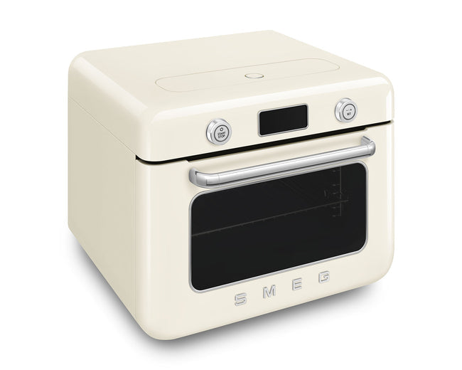 Smeg COF01CRUK cream 50's Style countertop combi steam oven - view 2