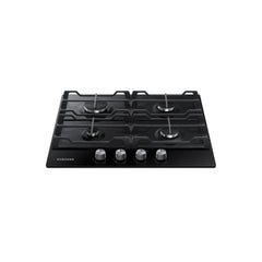 Samsung Built-In Gas Hob 60cm – 4 Burners 8.0kW Power Glass Surface NA64H3000AK (Black)
