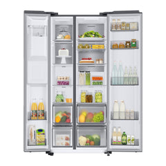Samsung 635L Side-by-Side Refrigerator – SpaceMax Twin Cooling Plus Smart Conversion RS68A884CSL (silver)