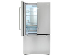 BLACK+DECKER BXREF577NFFDISNX French door refrigerator with door open – interior shelves