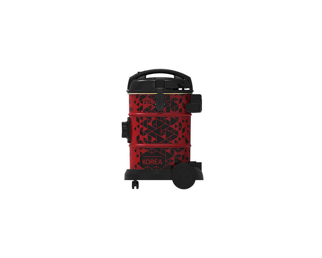 LG VP7320NNT red drum vacuum cleaner 2000W - alternate angle