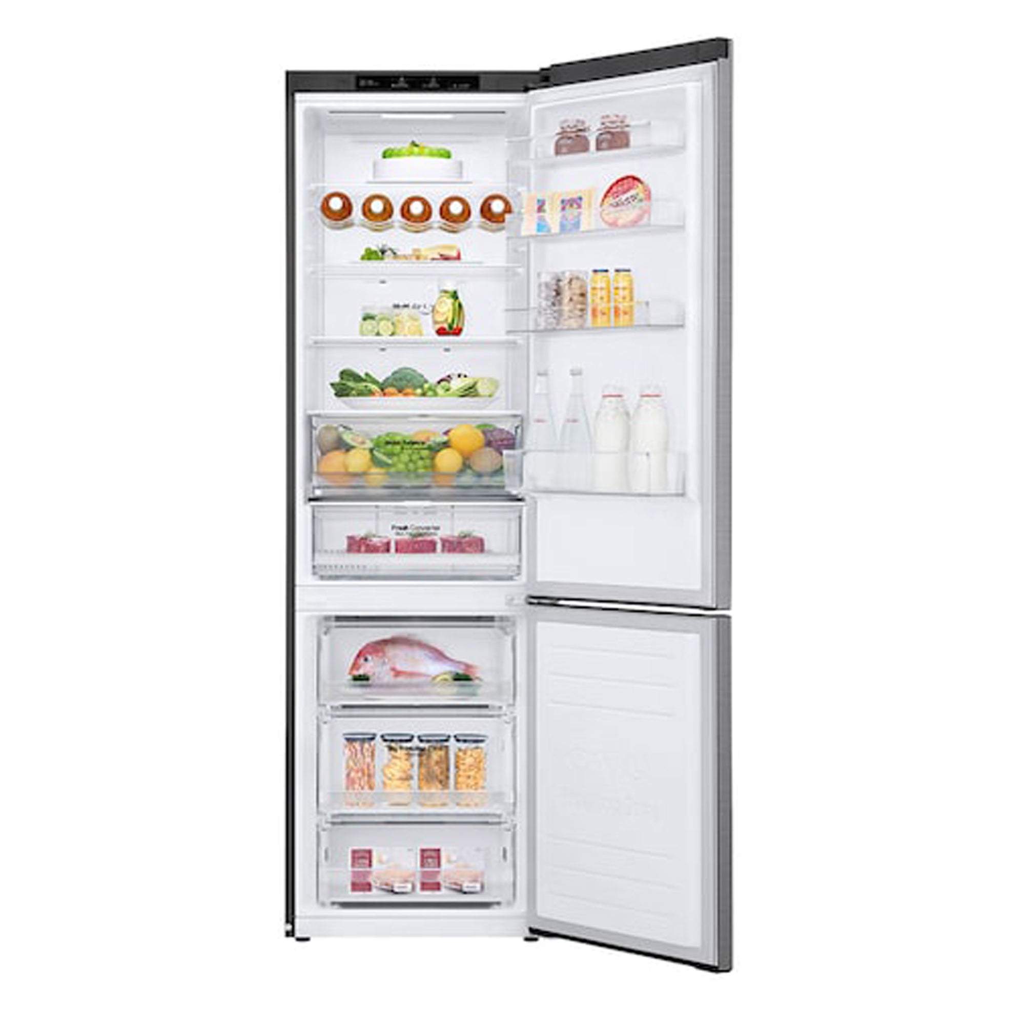 LG 384 Liter Bottom Freezer Refrigerator – No Frost Inverter Compressor DoorCooling+ Multi Air Flow GBB62PZGFN