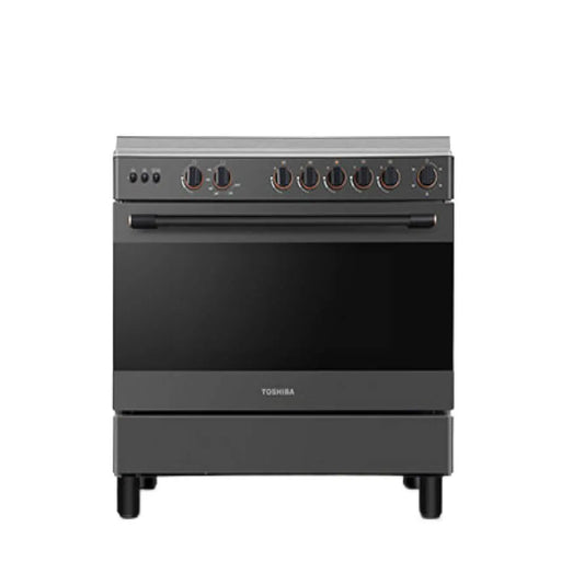 Toshiba 90 × 60 cm Freestanding Gas Cooking Range 5 Burners TBA-36LMG5G089KS – Gas Oven & Grill