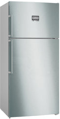 Bosch 687L Series 6 Top Mount Freezer Refrigerator KDN86HIE0M, Brushed Steel, 2 Doors