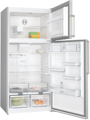 Bosch 687L Series 6 Top Mount Freezer Refrigerator KDN86HIE0M, Brushed Steel, 2 Doors