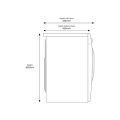 Samsung Series 5 8kg Front Load Washing Machine, 1400 RPM, EcoBubble Technology, Graphite