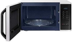 Samsung Solo Microwave with Quick Defrost, 23L, White, Ceramic Inside, MS23K3513AW/SG