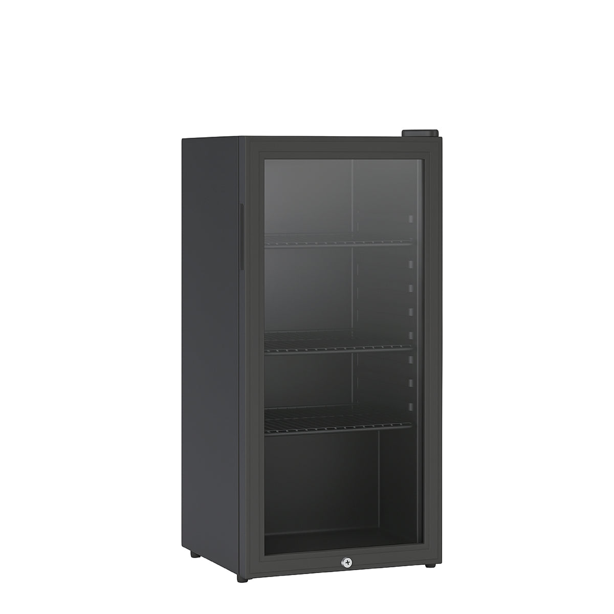 Star Track 110L Beverage Cooler with Glass Door LED Light & Adjustable Shelves ST-BC110-BD (Black)