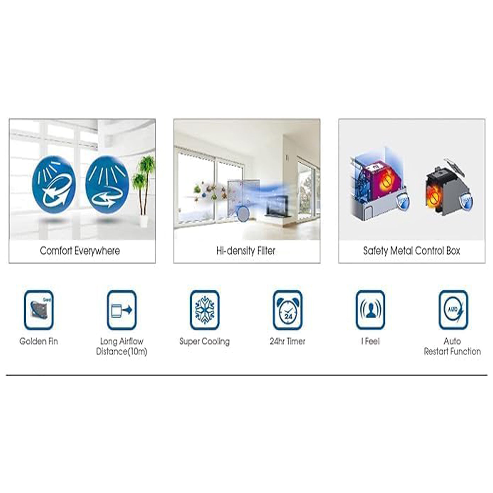 Star Track 18000 BTU Split Air Conditioner T3 Rotary Compressor Fast Cooling Remote Control ST18000BTUP4-AZO (T3)