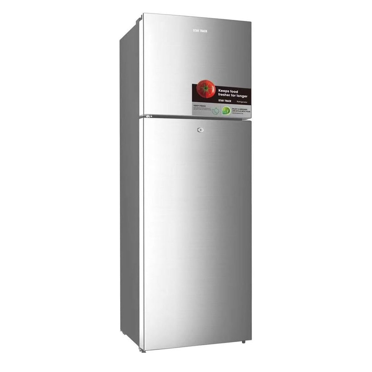 Star Track 320L No Frost Double Door Refrigerator with Electronic Control & LED Light ST-FRG320-NSKE (Silver)