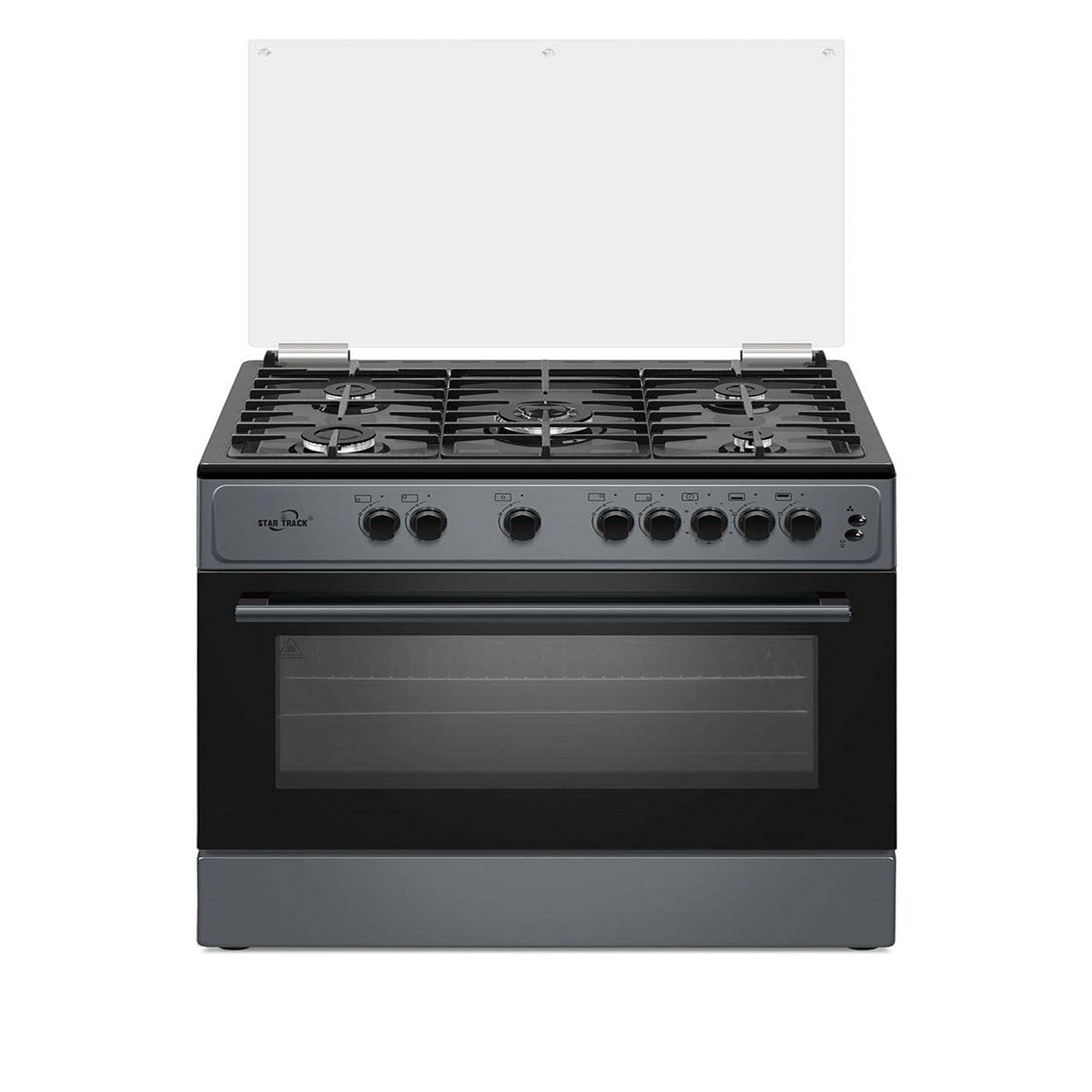 Star Track Freestanding Gas Cooker 90x60cm 5 Burners Full Safety Rotisserie Auto Ignition SG-KL9060-G