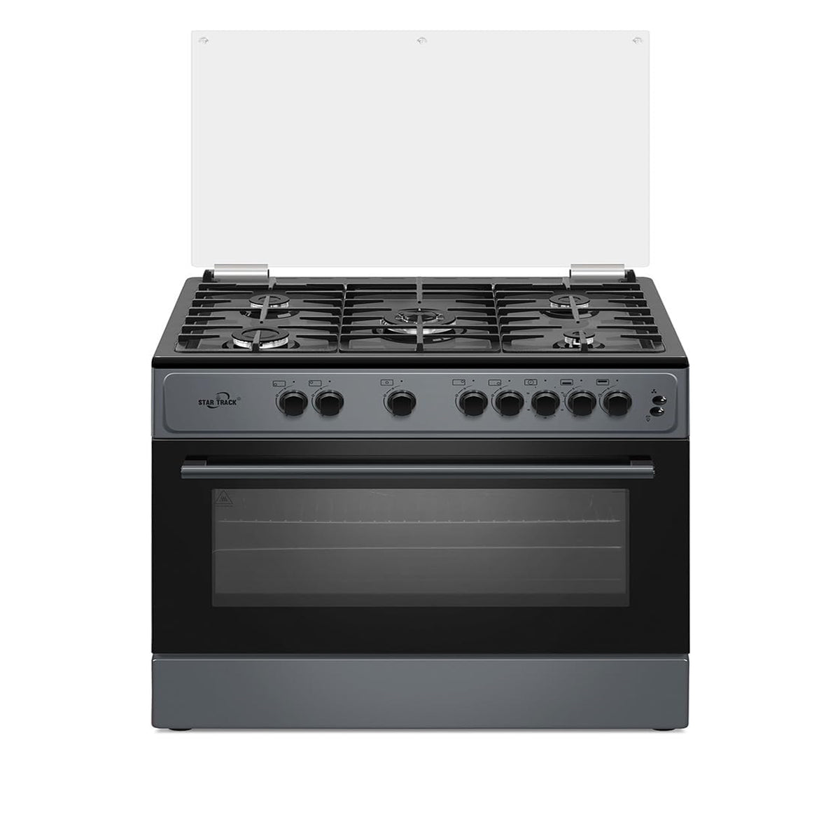 Star Track Freestanding Gas Cooker 90x60cm 5 Burners Full Safety Rotisserie Auto Ignition SG-KL9060-G