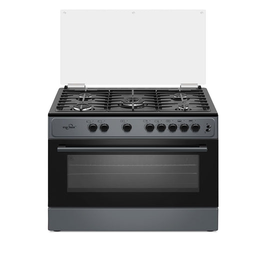 Star Track Freestanding Gas Cooker 90x60cm 5 Burners Full Safety Rotisserie Auto Ignition SG-KL9060-G