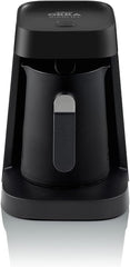 Arzum Okka Jet Automatic Turkish Coffee Machine, 400 W, Black/Copper, 1 Year Manufacturer's Warranty. (Black/Chrome)