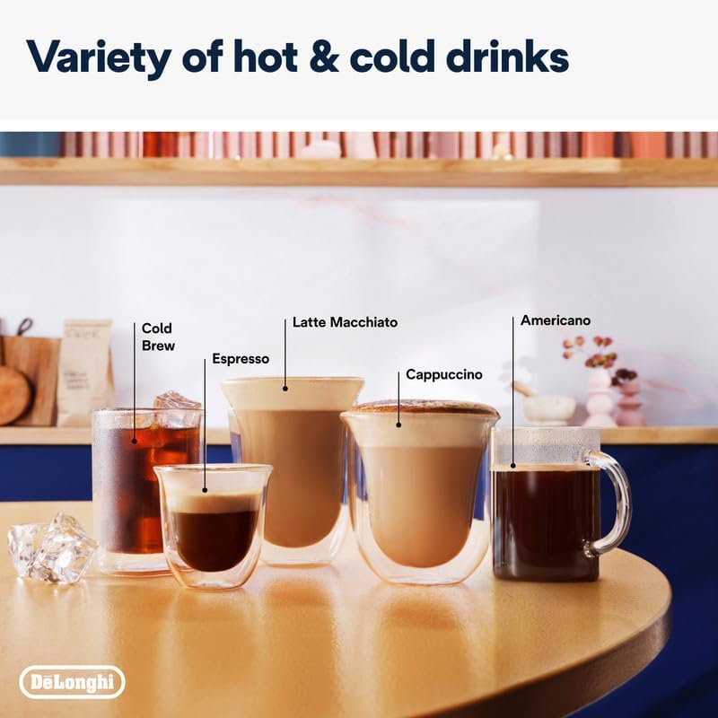 De'Longhi Barista Coffee Machine LA SPECIALISTA ARTE EVO Cold Brew Semi-Automatic Espresso Machine with Cold Extraction Technology, Barista Kit, Built-in Grinder, Milk Frother,15 Bar Pressure EC9255.M