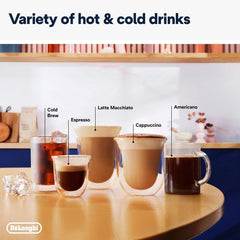 De'Longhi Barista Coffee Machine LA SPECIALISTA ARTE EVO Cold Brew Semi-Automatic Espresso Machine with Cold Extraction Technology, Barista Kit, Built-in Grinder, Milk Frother,15 Bar Pressure EC9255.M