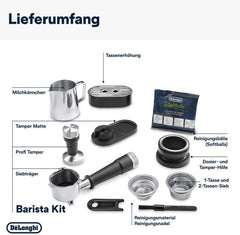 De'Longhi Barista Coffee Machine LA SPECIALISTA ARTE EVO Cold Brew Semi-Automatic Espresso Machine with Cold Extraction Technology, Barista Kit, Built-in Grinder, Milk Frother,15 Bar Pressure EC9255.M