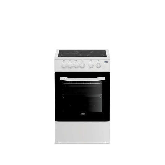 Beko 50×50 cm Ceramic Electric Cooker with 3 Zones – 54L Oven CSS48100GW