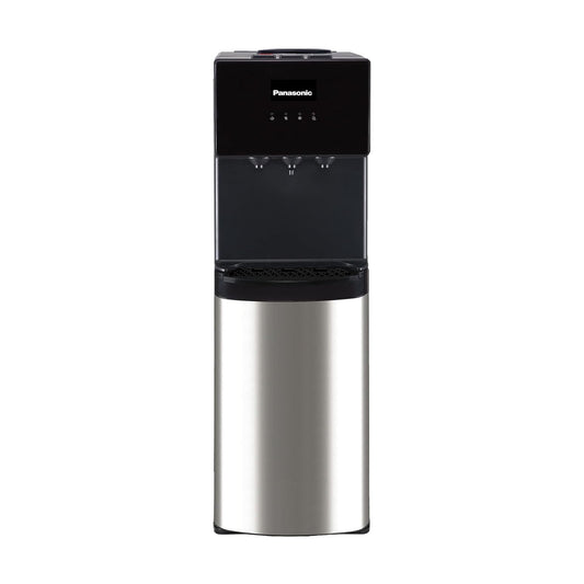 Panasonic Top Load Water Dispenser – Hot Cold & Normal 20L Cabinet Storage Black/Stainless Steel SDM-WD3238TG