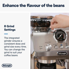 De'Longhi Barista Coffee Machine LA SPECIALISTA ARTE EVO Cold Brew Semi-Automatic Espresso Machine with Cold Extraction Technology, Barista Kit, Built-in Grinder, Milk Frother,15 Bar Pressure EC9255.M