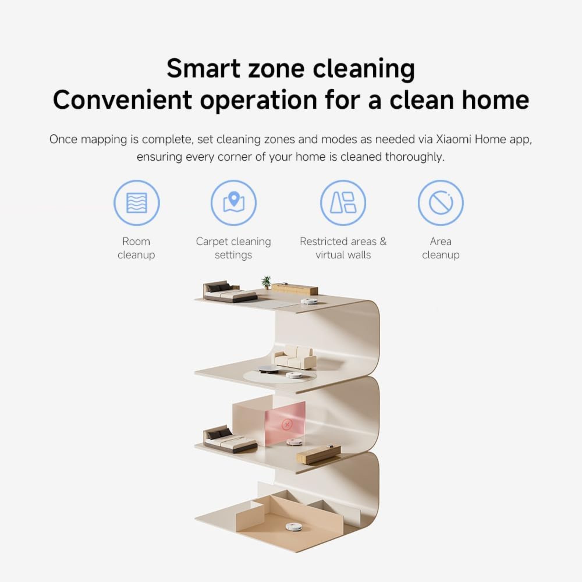 Xiaomi Robot Vacuum H40 10000Pa LDS Navigation Smart Mapping Auto Dust Emptying Voice Control