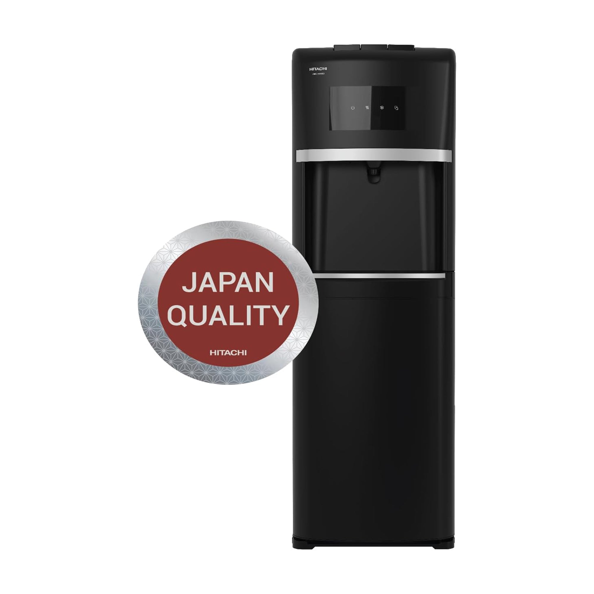 Hitachi Bottom Load Water Dispenser – Hot Cold & Ambient Child Lock Floor Standing HWDB30000 (Black)