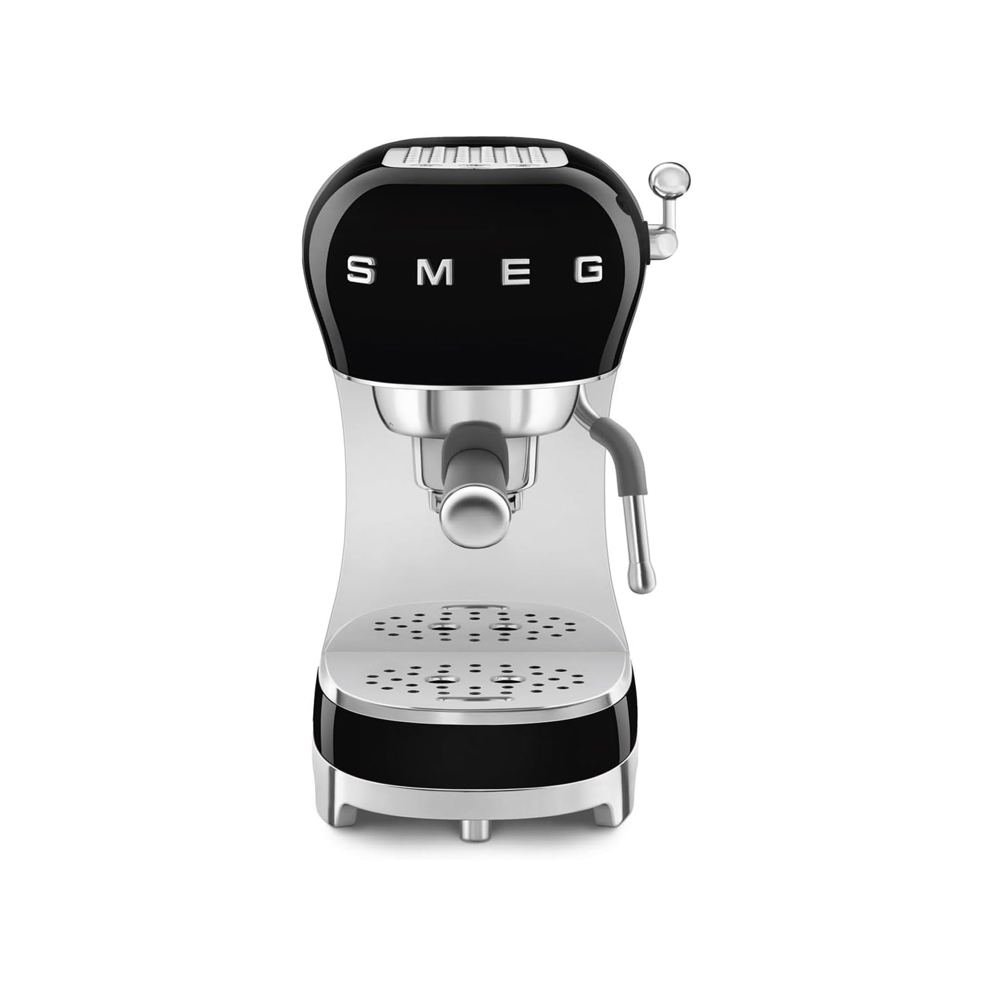 Smeg 50's Retro Style Espresso Coffee Machine Professional Pressure Adjustable Cappuccino System Anti-Drip ECF02CRUK