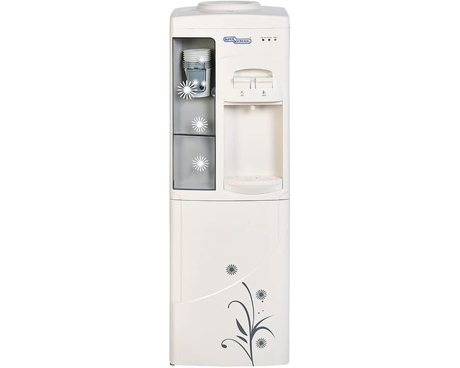 Super General SGL1171 Hot & Cold Water Dispenser with Cabinet, 2 Taps