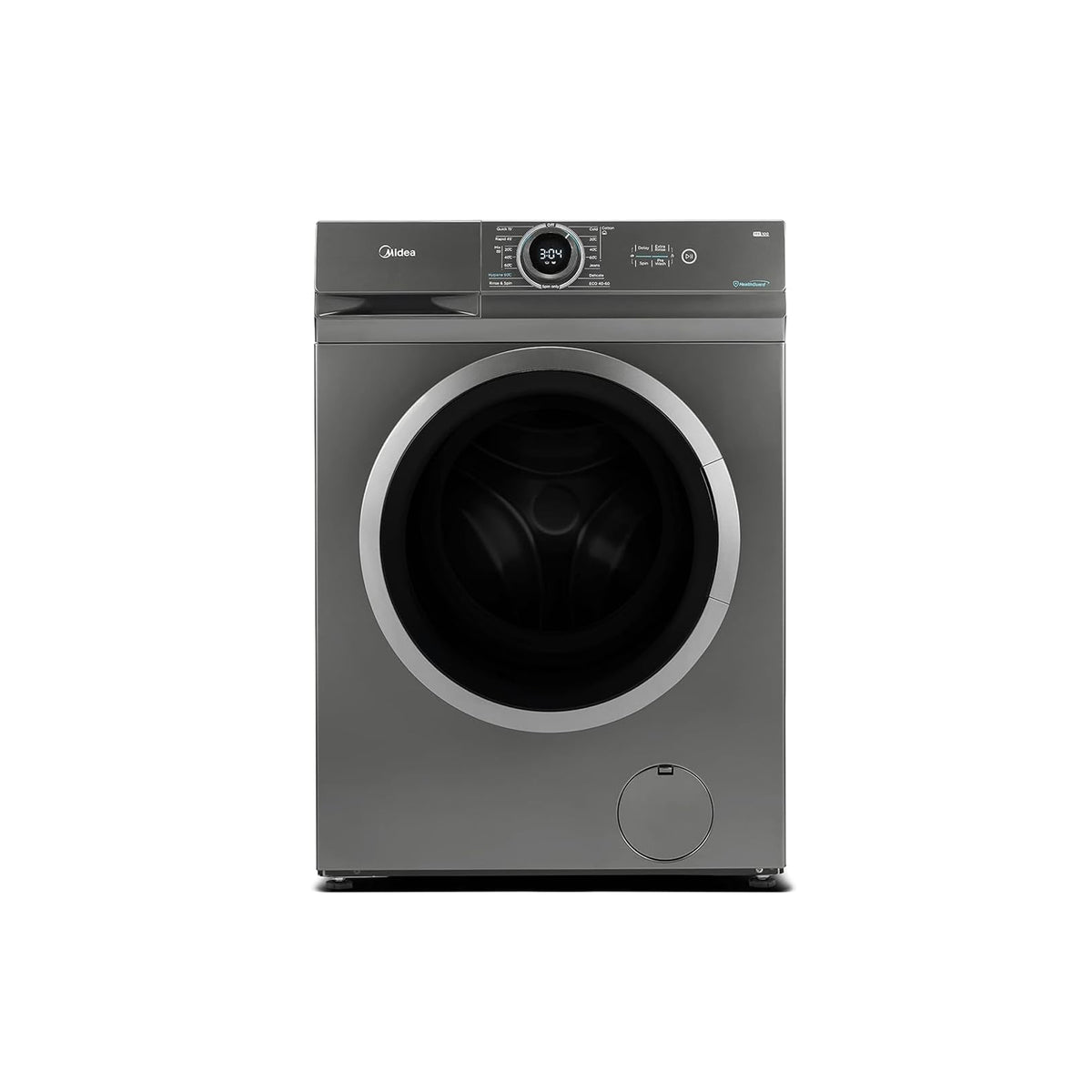 Midea Front Load Washing Machine 8 kg – Integrated LED Control 15 Wash Programs & 1200 RPM MF100W80BTGCC