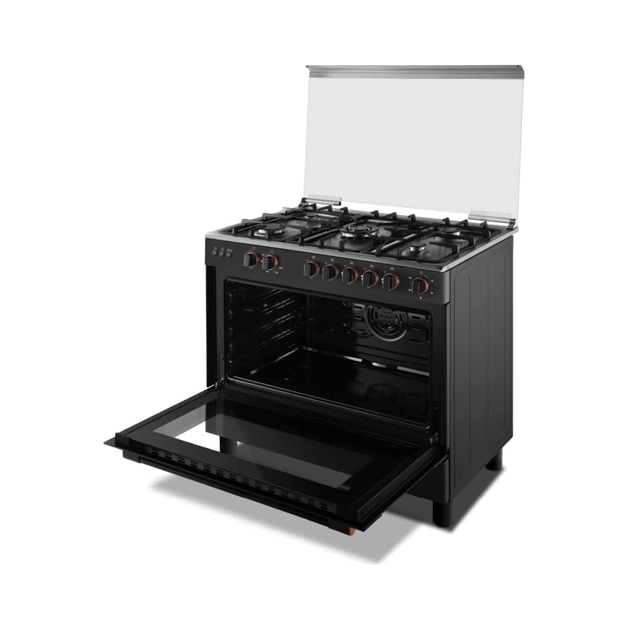 Toshiba 90 × 60 cm Freestanding Gas Cooking Range 5 Burners TBA-36LMG5G089KS – Gas Oven & Grill