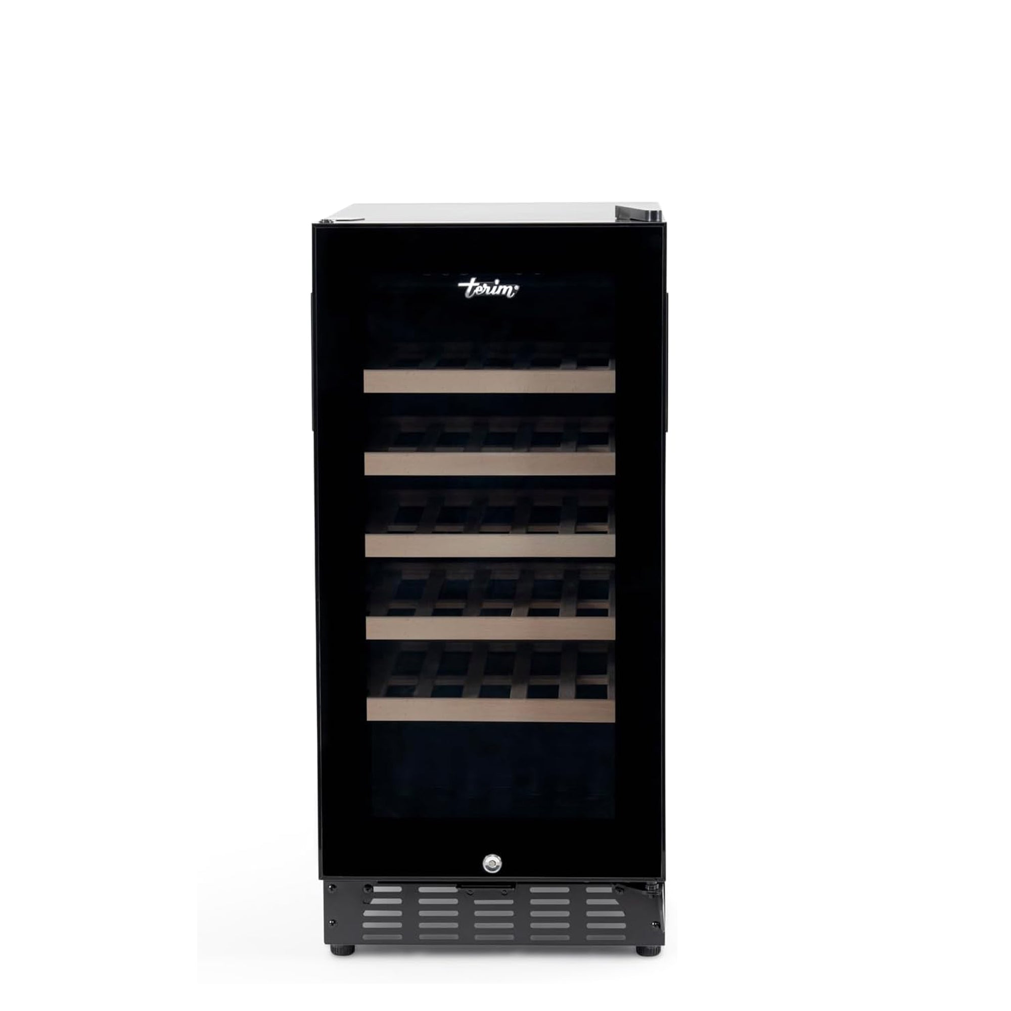 Terim Beverage Cooler 90L 25 Bottle Capacity Touch Control LED Display Glass Door TERBC30SZ (Black)