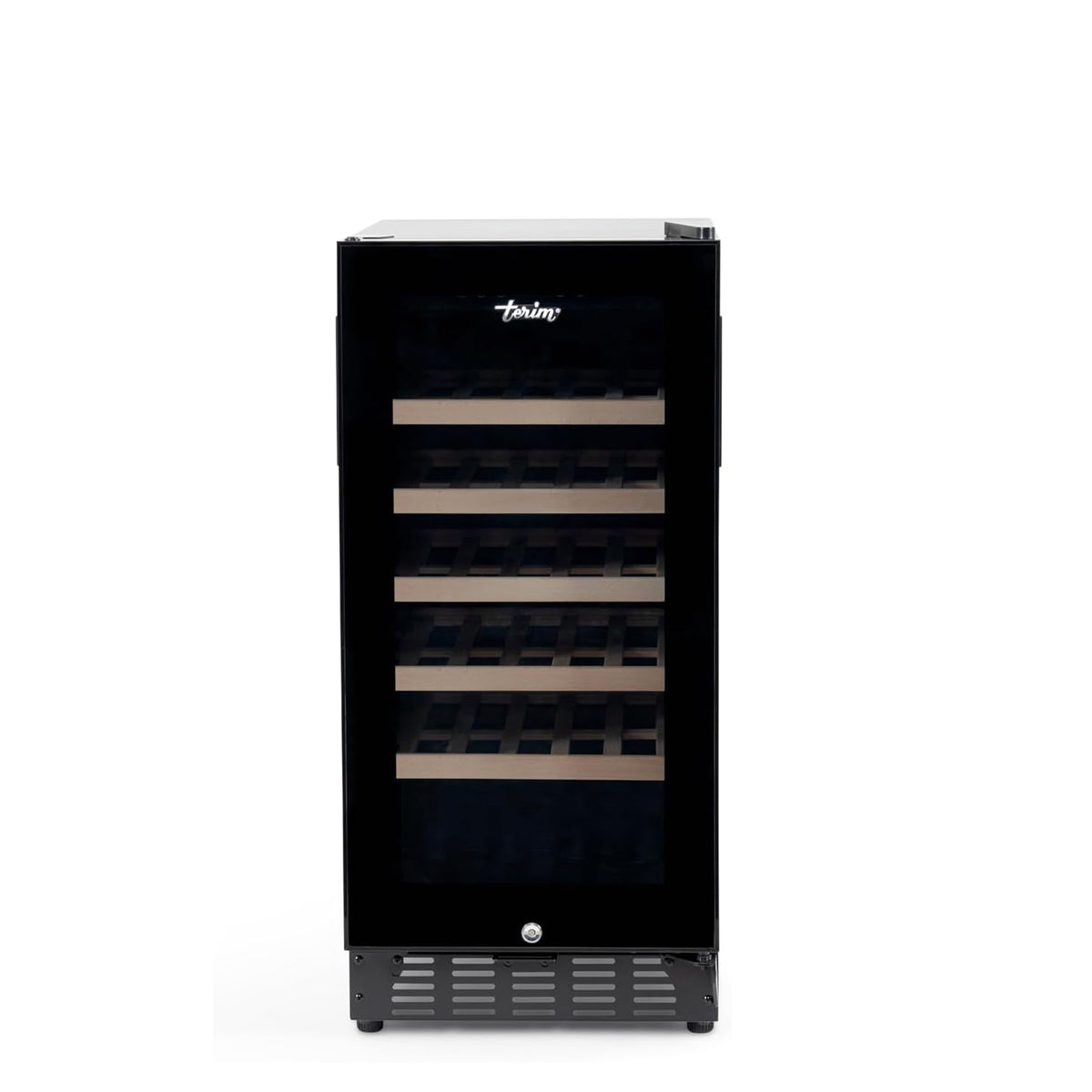 Terim Beverage Cooler 90L 25 Bottle Capacity Touch Control LED Display Glass Door TERBC30SZ (Black)